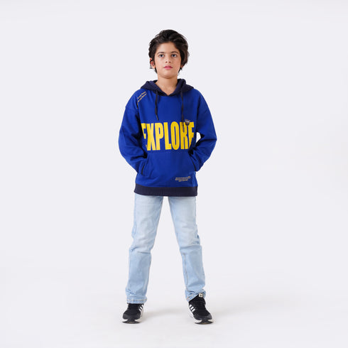 EXPLORE PRINTED PULLOVER HOODIE